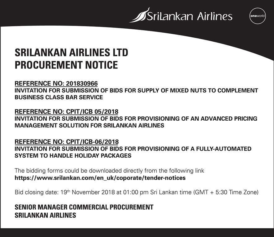 Procument Notice - SriLankan Airlines.jpg